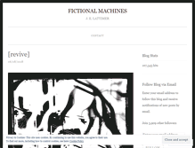 Tablet Screenshot of fictionalmachines.com